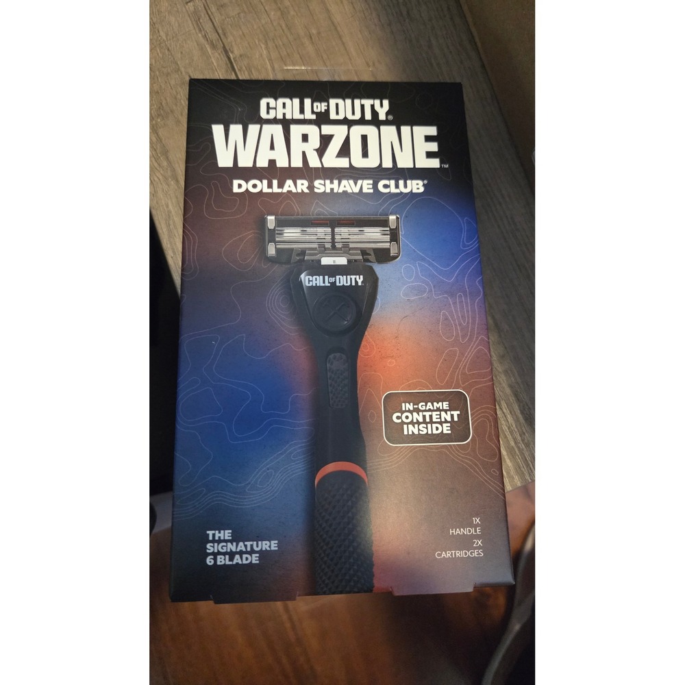 Dollar Shave Club Call of Duty Warzone Signature 6 Blade Razor Set New In Box